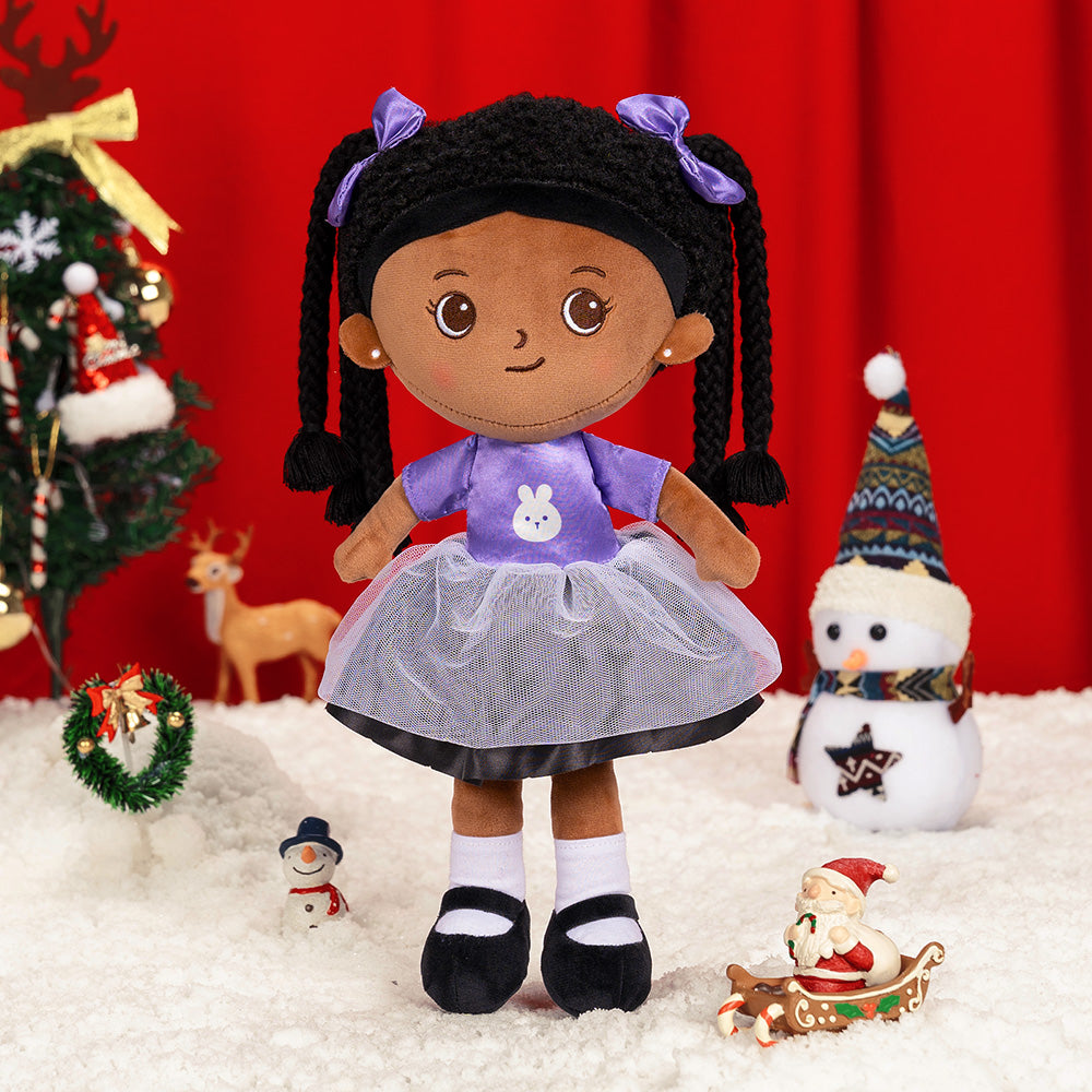 Christmas Sale - Personalized Deep Skin Tone Plush Doll
