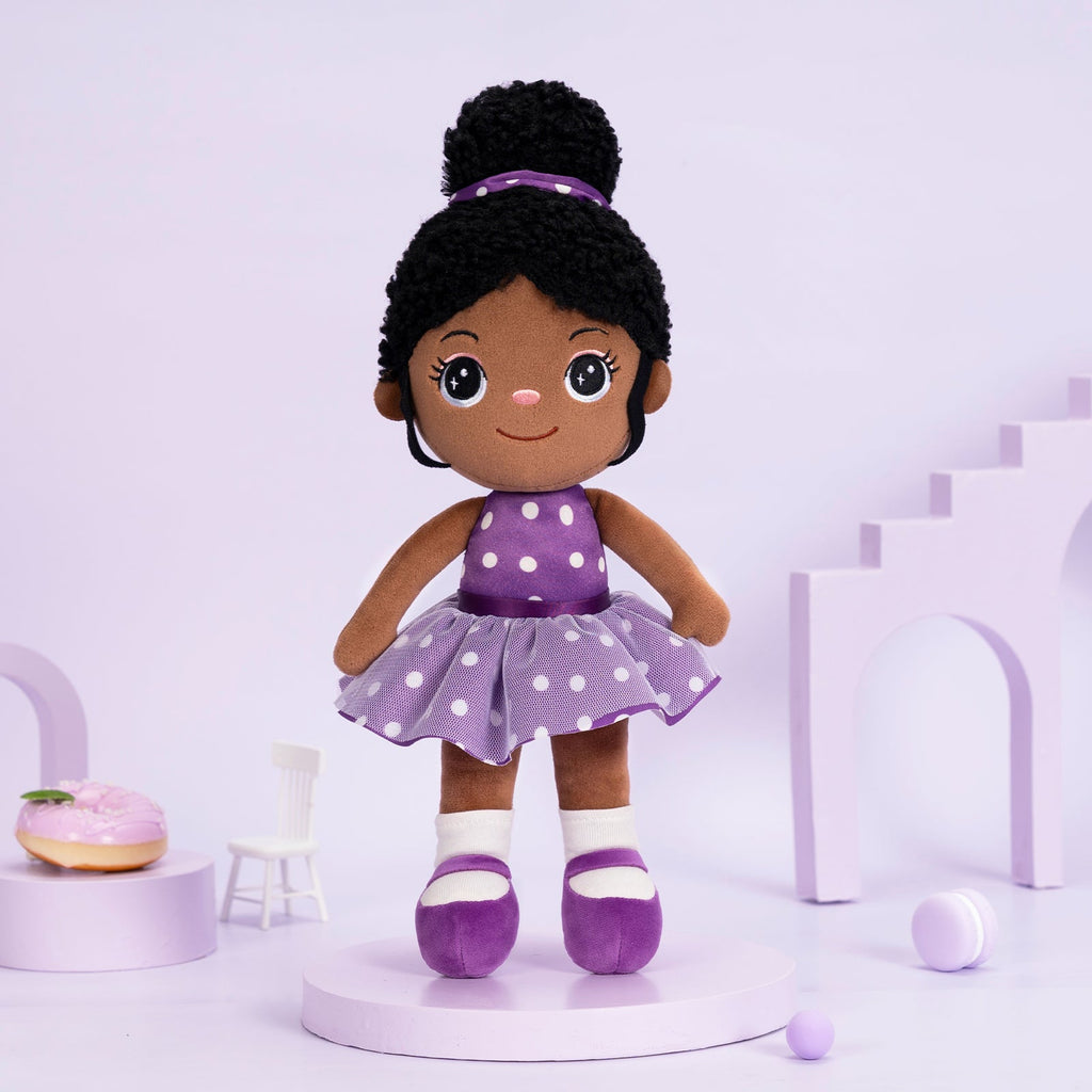 iFrodoll Personalized Deep Skin Tone Plush Doll Nevaeh 1