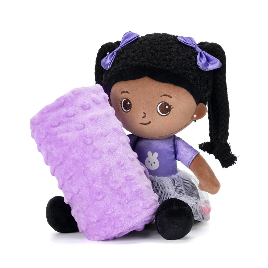 iFrodoll Personalized Doll & Baby Blanket (30"/40"/47") Gift Set