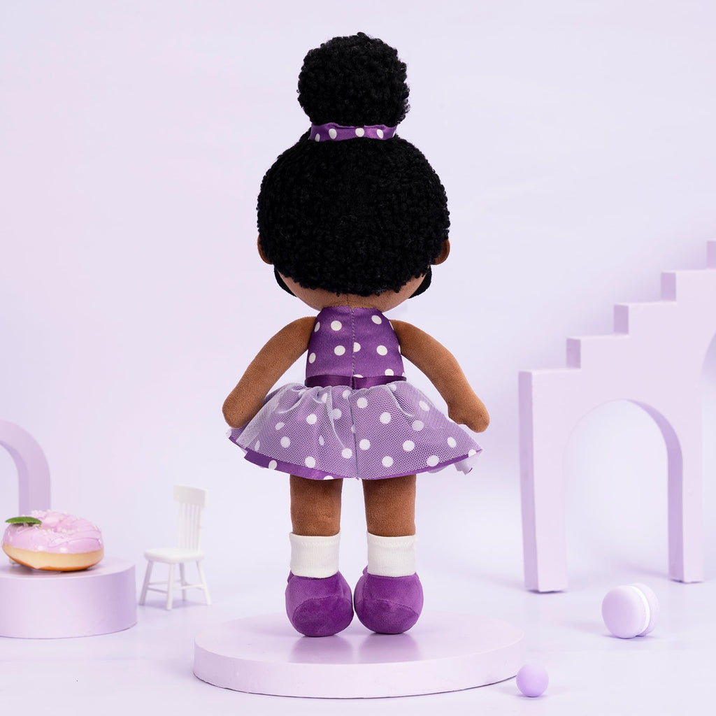 iFrodoll Personalized Deep Skin Tone Plush Doll Nevaeh 1