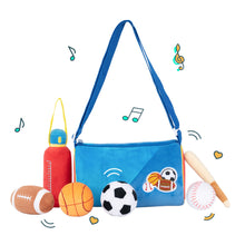 Load image into Gallery viewer, iFrodoll Personalized Baby&#39;s First Sports Bag Plush Playset Sound Toys Set