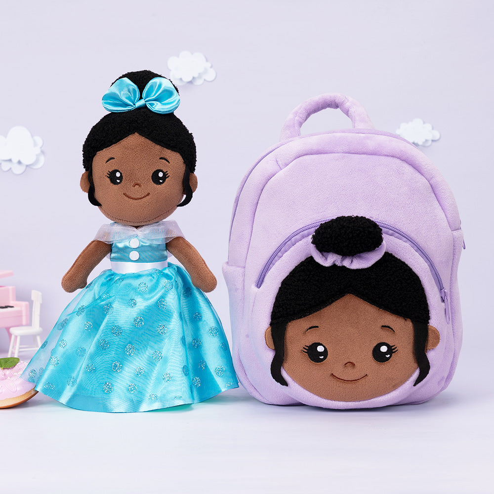 [👩🏽‍👧🏽Anniversary Sale] iFrodoll Personalized Plush Girl Doll and Backpack Gift Set for Kids