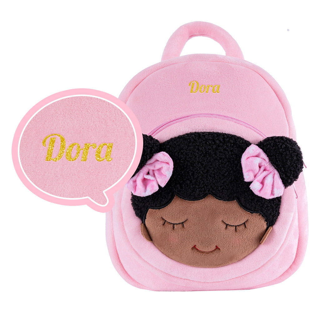 [iFrodoll Dora Series] Personalized Plush Doll with Double Buns & Backpack Gift Set