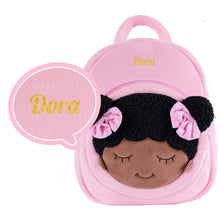 Load image into Gallery viewer, [iFrodoll Dora Series] Personalized Plush Doll with Double Buns &amp; Backpack Gift Set