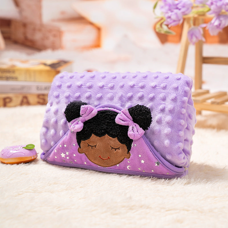 Baby Deserves the Best Ultra-soft and Skin-friendly Personalized Doll, Blanket, Rattles and Washcloths Gift Set